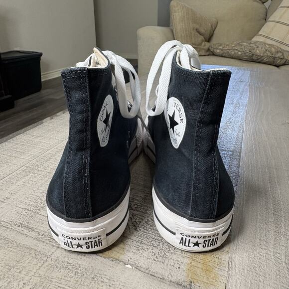 Converse Chuck Taylor Women’s High All Star Lift Platform Sneakers Black Size 10 - Picture 4 of 10
